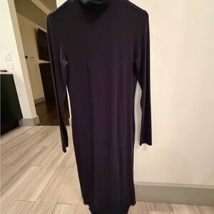 Kit and Ace Classic Black Long Sleeve midi dress